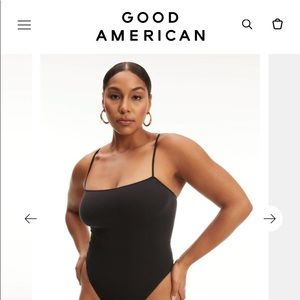 NEW with tags, Good American, black bodysuit